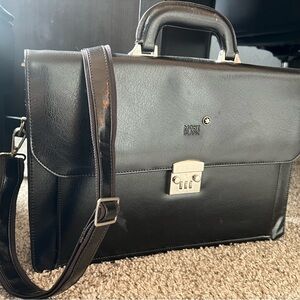 Mont Blanc Classic Black Briefcase